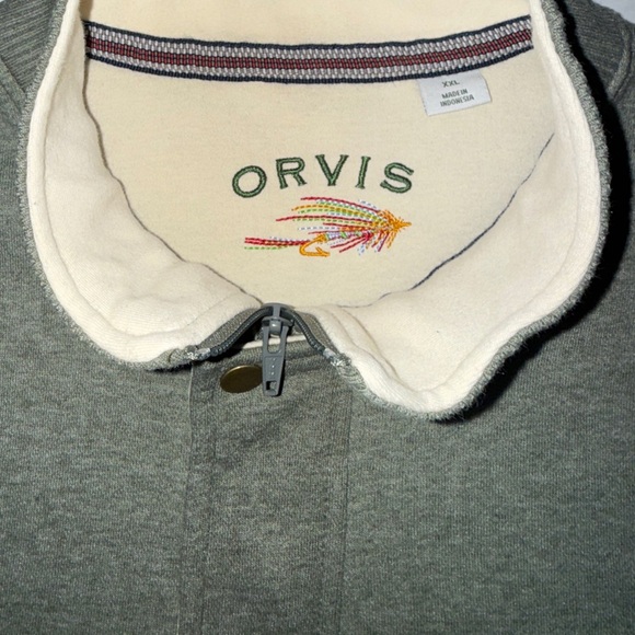 Orvis Quarter Snap Green Henley Pullover Sweater Men's Size - XXL - Picture 12 of 12